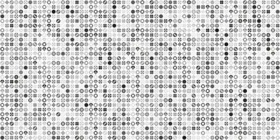 Monochrome geometric grid Pixel Art background Modern black and white abstract mosaic texture vector