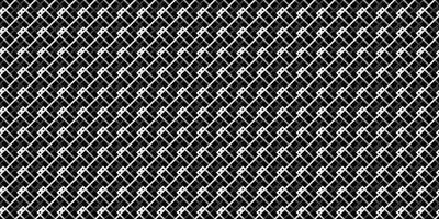 Monochrome geometric grid Pixel Art style background Modern black and white abstract mosaic texture vector