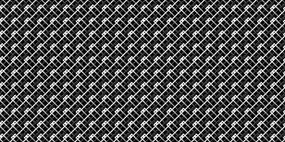 Monochrome geometric grid Pixel Art style background Modern black and white abstract mosaic texture vector