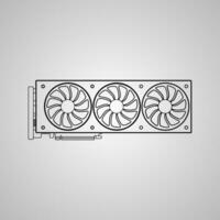 GPU icon Graphics processing unit vector