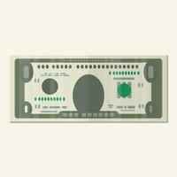 dólar dinero efectivo vector plano icono