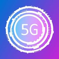 5g red nuevo inalámbrico móvil Internet Wifi conexión bandera vector