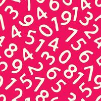 Seamless background with numbers vector