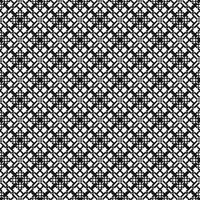 Monochrome geometric grid Pixel Art background Modern black and white abstract mosaic texture vector