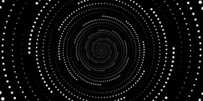 Swirling radial background. Black and white Halftone dotted background Pop art overlay texture. vector