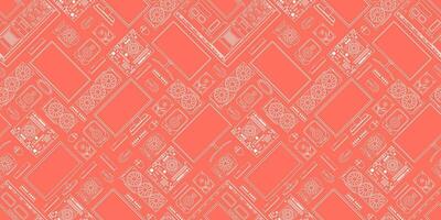 Gadgets and devices pattern collection vector