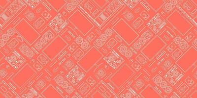 Gadgets and devices pattern collection vector