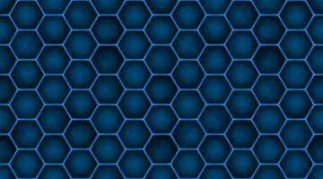 Abstract Hexagon structure Dark geometric background vector