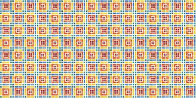 Mediterranean style ceramic tile pattern Ethnic folk ornament Colorful seamless geometric pattern vector