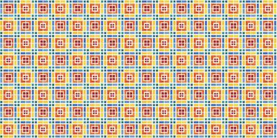 Mediterranean style ceramic tile pattern Ethnic folk ornament Colorful seamless geometric pattern vector