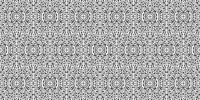 Monochrome geometric grid Pixel Art background Modern black and white abstract mosaic texture vector