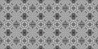Monochrome geometric grid Pixel Art background Modern black and white abstract mosaic texture vector