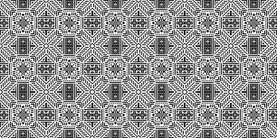 monocromo geométrico cuadrícula píxel Arte antecedentes moderno negro y blanco resumen mosaico textura vector