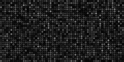 Monochrome geometric grid Pixel Art style background Modern black and white abstract mosaic texture vector