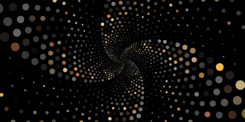Swirling radial background. Halftone dotted background Pop art overlay texture
