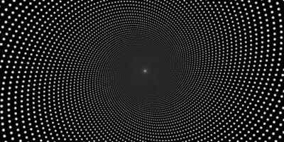 Swirling radial background. Black and white Halftone dotted background Pop art overlay texture. vector