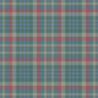 Plaid seamless pattern. Check fabric texture. Vector textile print.