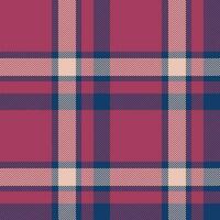 Plaid seamless pattern in red. Check fabric texture. Vector textile print.