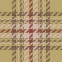 Plaid check pattern. Seamless fabric texture. Tartan textile print. vector