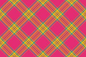 Tartan seamless check of pattern vector texture with a textile plaid background fabric.