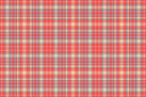 Vector texture tartan of check pattern fabric with a seamless background textile plaid.