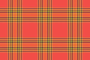 Seamless vector tartan of plaid textile texture with a check fabric pattern background.