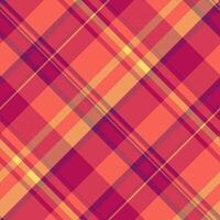 Texture textile seamless of fabric vector plaid with a background check tartan pattern.