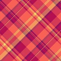 Texture textile seamless of fabric vector plaid with a background check tartan pattern.