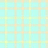 Plaid check background of vector fabric pattern with a textile texture seamless tartan.