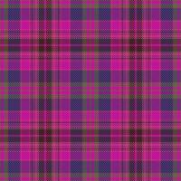 Background textile texture of plaid vector fabric with a check pattern seamless tartan.
