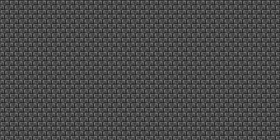 Dark black pixel mosaic abstract seamless geometric grid background vector