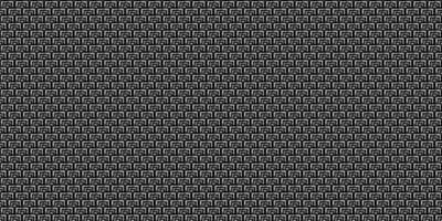 Dark black pixel mosaic abstract seamless geometric grid background vector