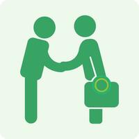 Man conversation, handshake icon vector illustration eps