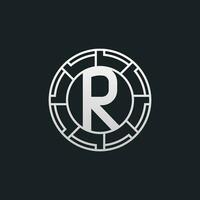 R Letter Logo Concept. Creative Minimal Monogram R Logo Template. Universal Premium Logotype vector