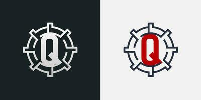 Q Logo Design. Clean and Modern Letter Q Logo in Round Shape vector