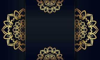 Luxury background with golden mandala ornament. - Vector. vector