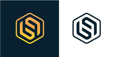 aa Letter Initial Logo Design Template Vector Illustration