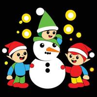 a cartoon santa claus character with a red hat and a red nose vector