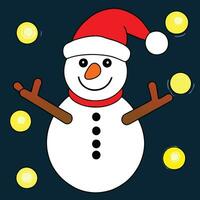 a cartoon santa claus character with a red hat and a red nose vector