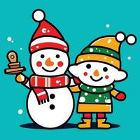 a cartoon santa claus character with a red hat and a red nose vector