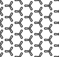 Black seamless abstract pattern. Overlay for background and backdrop. Ornamental design. PNG graphic illustration with transparent background.