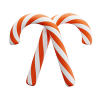 3d representación Navidad caramelo icono objeto png