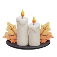 Candle 3D Icon Illustrations png