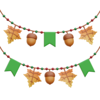 Thanksgiving Decoration 3D Icon Illustrations png