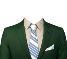 verde completo da uomo blazer per ragazzi. arte capi di abbigliamento design azienda di ai generativo png