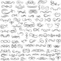 Vector graphic elements for design vector elements. Swirl elements decorative illustration. Classic calligraphy swirls, greeting cards, wedding invitations, royal certificates and graphic design.