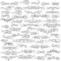 Vector graphic elements for design vector elements. Swirl elements decorative illustration. Classic calligraphy swirls, greeting cards, wedding invitations, royal certificates and graphic design.