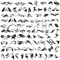 Vector graphic elements for design vector elements. Swirl elements decorative illustration. Classic calligraphy swirls, greeting cards, wedding invitations, royal certificates and graphic design.