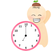 A watch with a children's cartoon on the side png