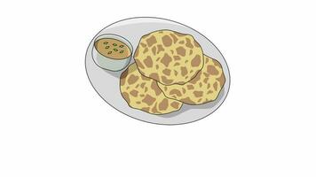 animated video of the bread canai icon